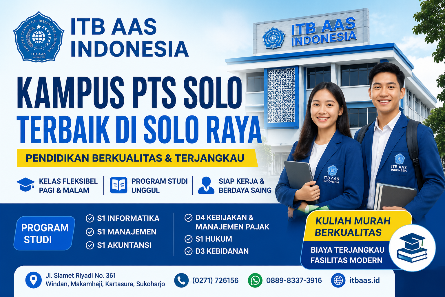 Universitas Swasta Solo Terbaik | ITB AAS Indonesia