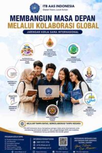 ITB AAS Indonesia berkolaborasi dengan luar negeri di wilaya Asia, Eropa, dan Afrika