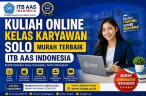 ITB AAS Indonesia hadir dengan program kuliah online kelas karyawan Solo murah terbaik dengan sistem pembelajaran modern, fleksibel, dan berorientasi pada dunia kerja.
