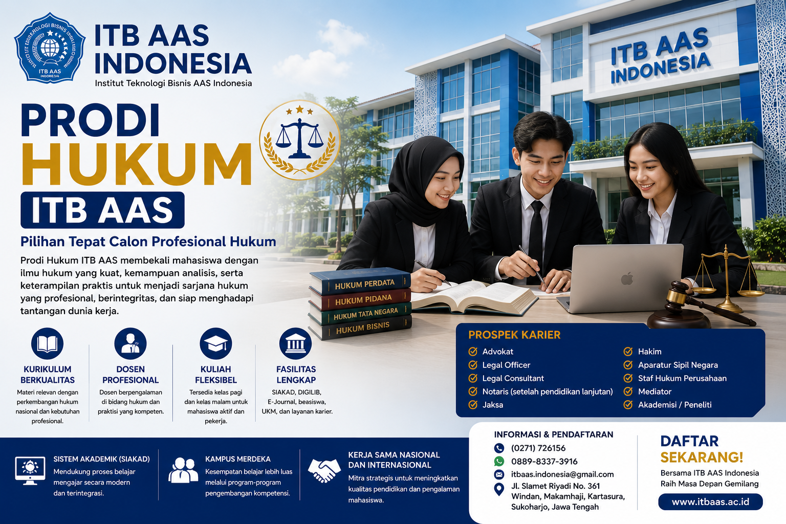 Prodi Hukum ITB AAS, Pilihan Tepat Calon Profesional