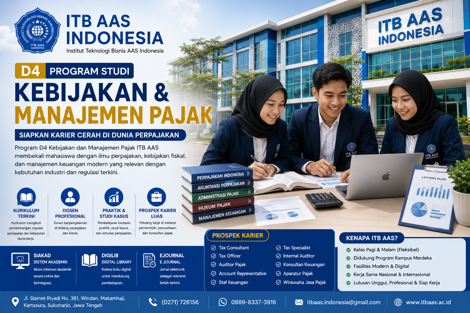 Kebijakan dan Manajemen Pajak ITB AAS untuk Karier Pajak