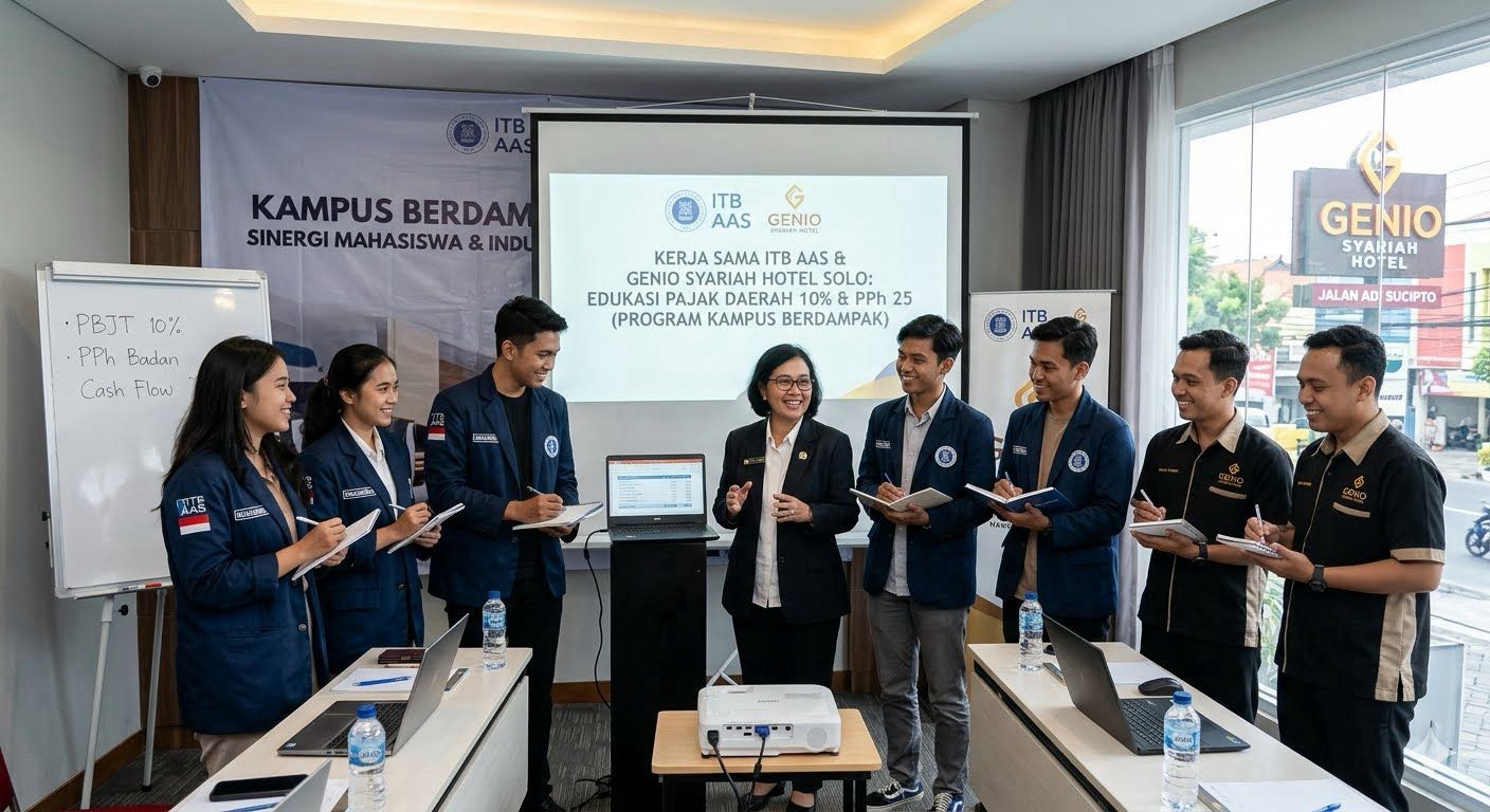 Mahasiswa ITB AAS Pajak Hotel Syariah di Solo