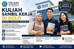 Mahasiswa ITB AAS Indonesia mengikuti kuliah sambil kerja di Solo dengan sistem kelas fleksibel dan program studi unggulan.