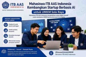 Institut Teknologi Bisnis (ITB) AAS Indonesia terus mendorong lahirnya inovasi digital yang berdampak langsung bagi masyarakat. Melalui program penguatan kewirausahaan dan teknologi, mahasiswa lintas program studi mengembangkan berbagai prototipe startup berbasis Artificial Intelligence (AI) yang ditujukan untuk membantu pelaku Usaha Mikro, Kecil, dan Menengah (UMKM) di Solo Raya menghadapi tantangan era digital.