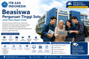 Temukan peluang beasiswa perguruan tinggi Solo di ITB AAS Indonesia dengan program unggulan, dan dukungan pengembangan karier.