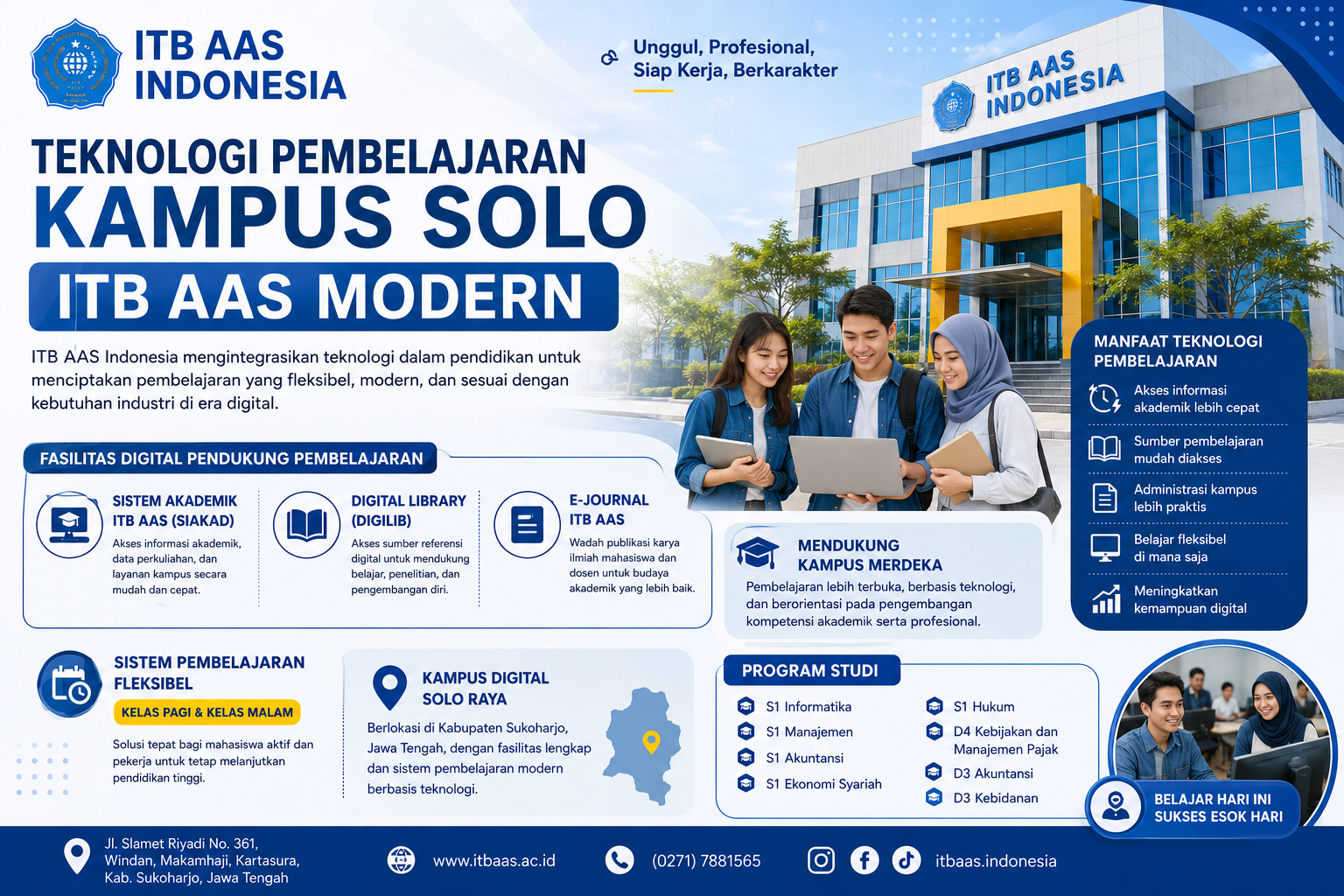 Teknologi Pembelajaran Kampus Solo ITB AAS Modern