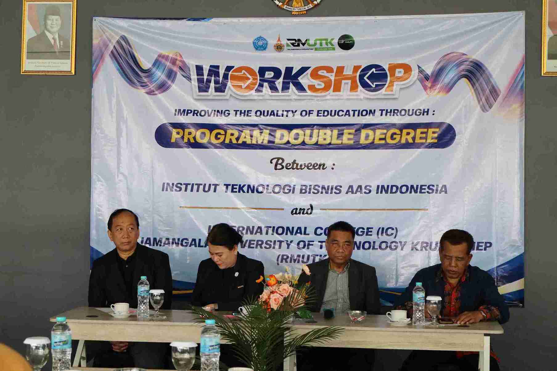 Kerja Sama ITB AAS Indonesia Thailand melalui Implementation Agreement bersama Rajamangala University.