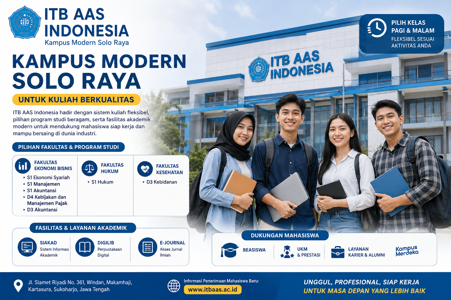 Kampus Modern Solo Raya untuk Kuliah Berkualitas