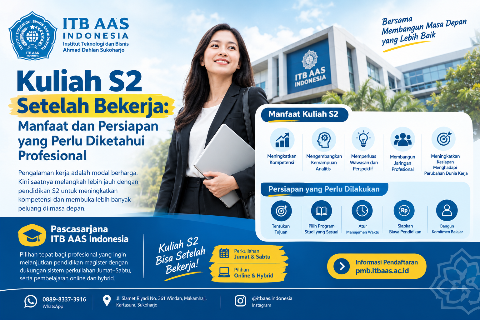 Kuliah S2 setelah bekerja di Pascasarjana ITB AAS Indonesia