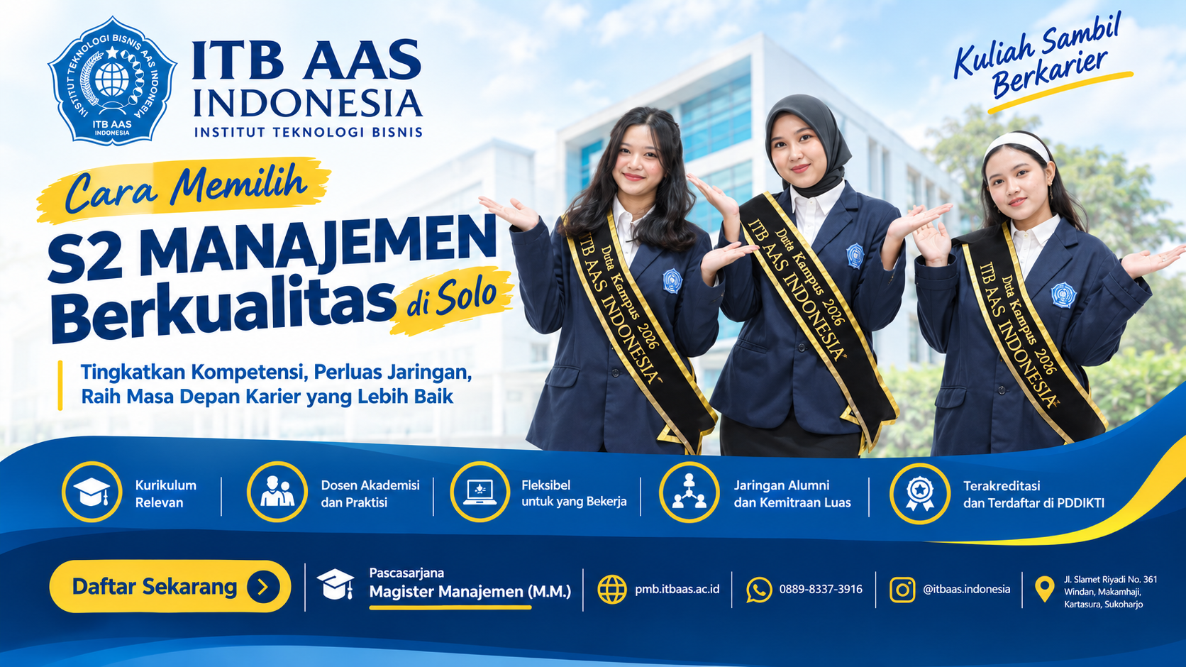 Pelajari cara memilih program Magister Manajemen yang tepat dan temukan keunggulan S2 Manajemen ITB AAS Indonesia.